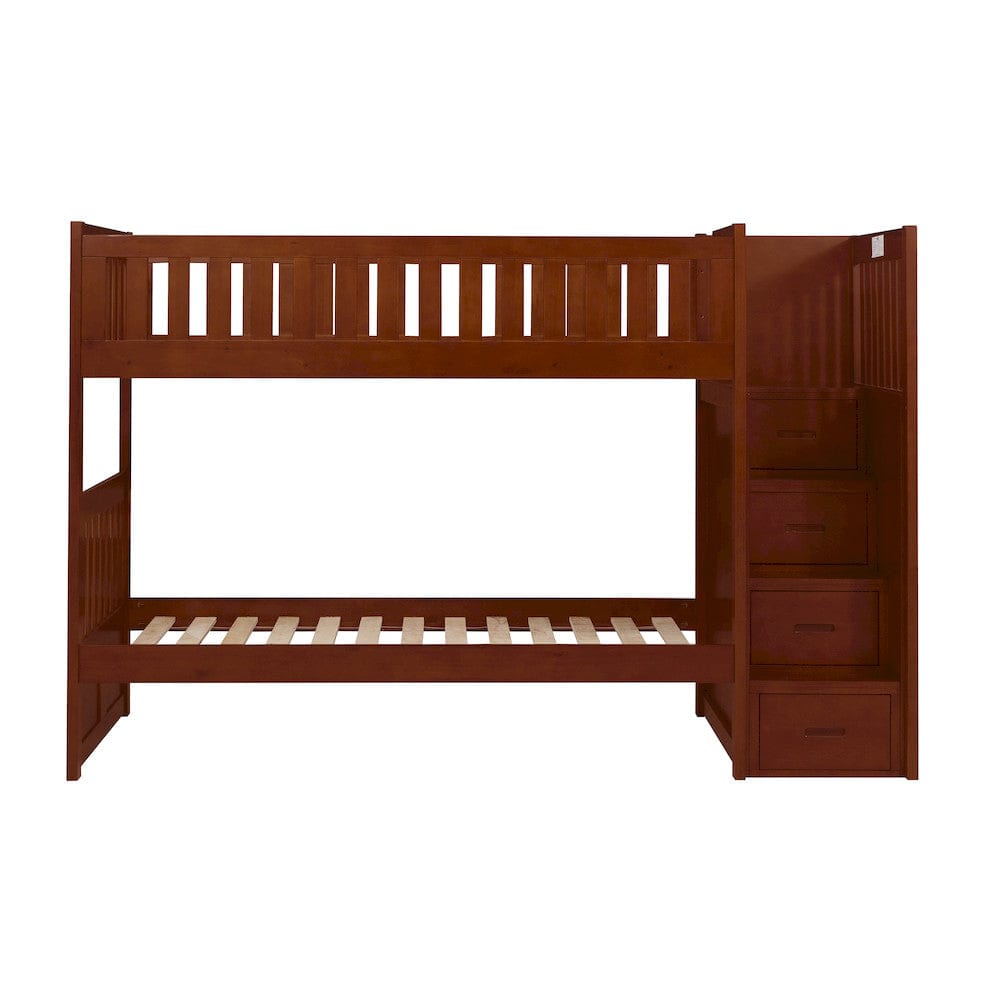 Homelegance  - Rowe Twin/Twin Step Bunk Bed - B2013SBDC-1x  view 8