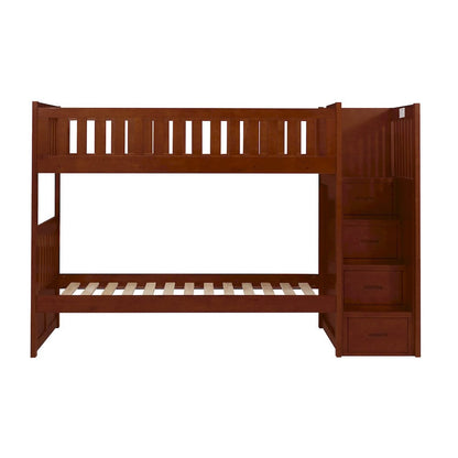 Homelegance  - Rowe Twin/Twin Step Bunk Bed - B2013SBDC-1x  view 8