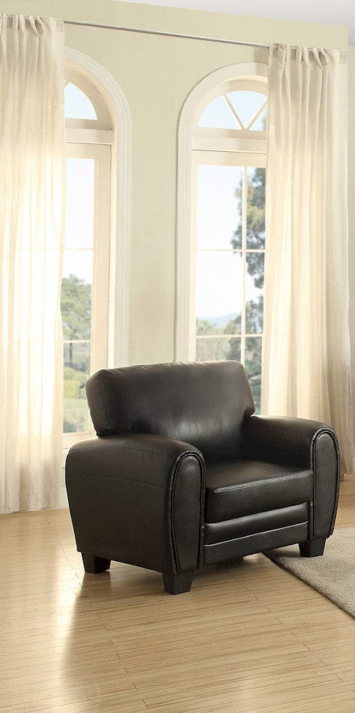 Homelegance  - Rubin Chair in Black - 9734BK-1  view 2