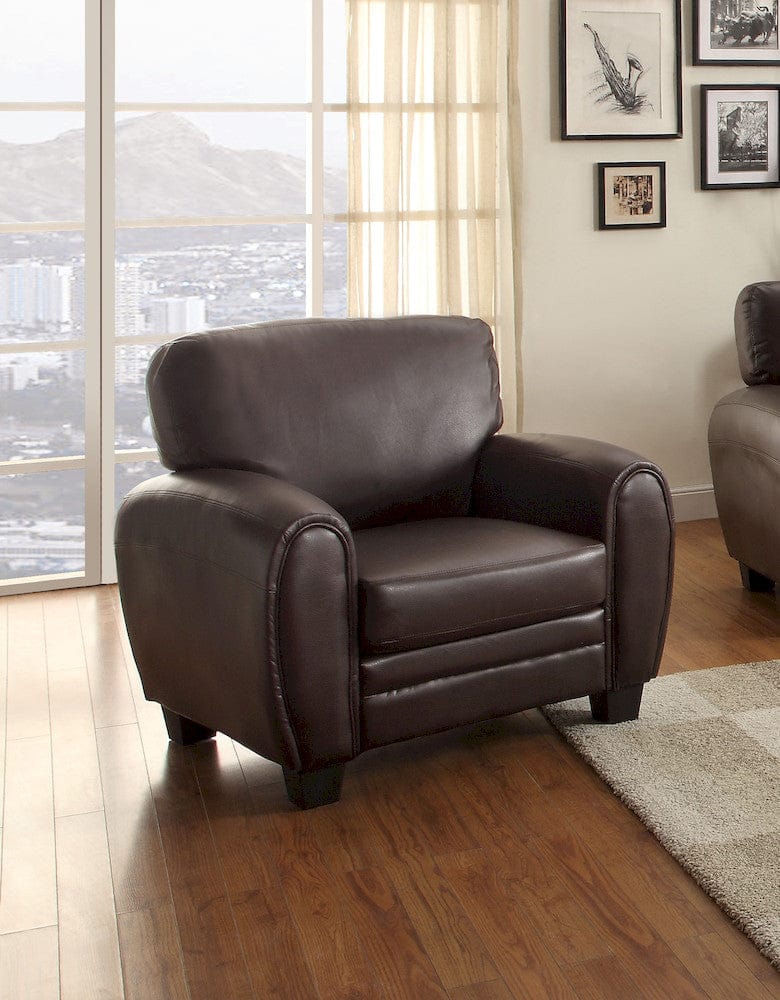 Homelegance  - Rubin Chair in Dark brown - 9734DB-1  view 2