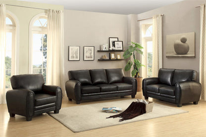 Homelegance  - Rubin Love Seat in Black - 9734BK-2  view 3