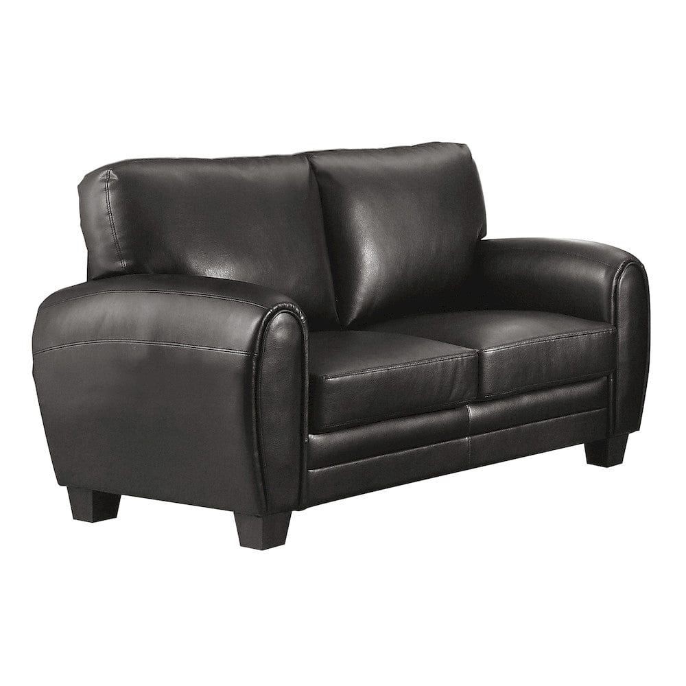 Homelegance  - Rubin Love Seat in Black - 9734BK-2  view 5