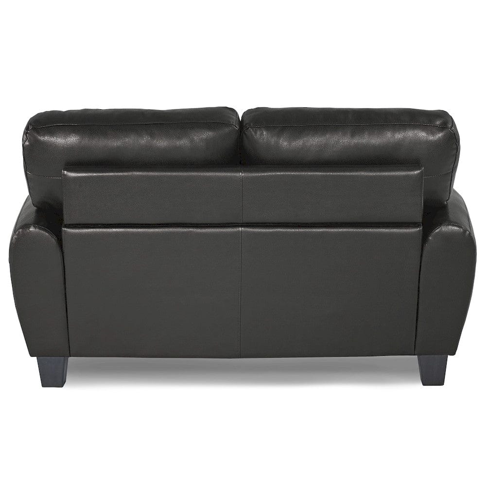 Homelegance  - Rubin Love Seat in Black - 9734BK-2  view 6