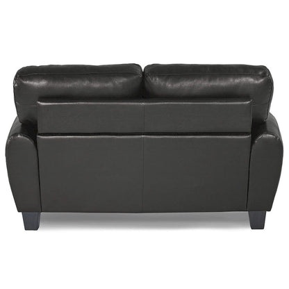 Homelegance  - Rubin Love Seat in Black - 9734BK-2  view 6