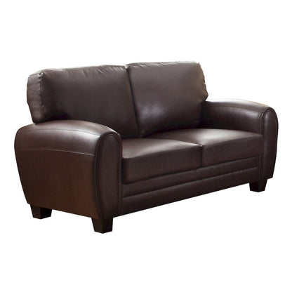 Homelegance  - Rubin Love Seat in Dark brown - 9734DB-2  view 1