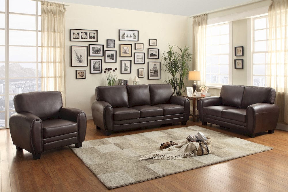 Homelegance  - Rubin Love Seat in Dark brown - 9734DB-2  view 5