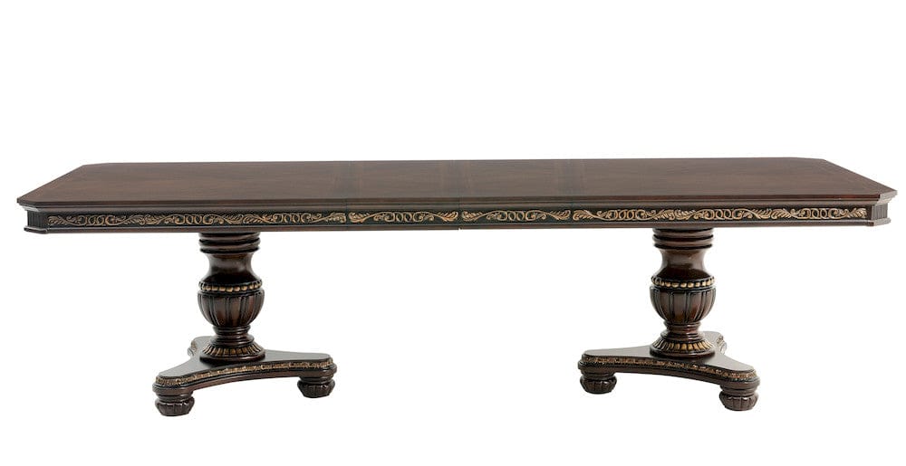 Homelegance  - Russian Hill Double Pedestal Dining Table - 1808-112x  view 1