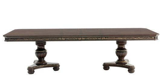 Homelegance  - Russian Hill Double Pedestal Dining Table - 1808-112x  view 1