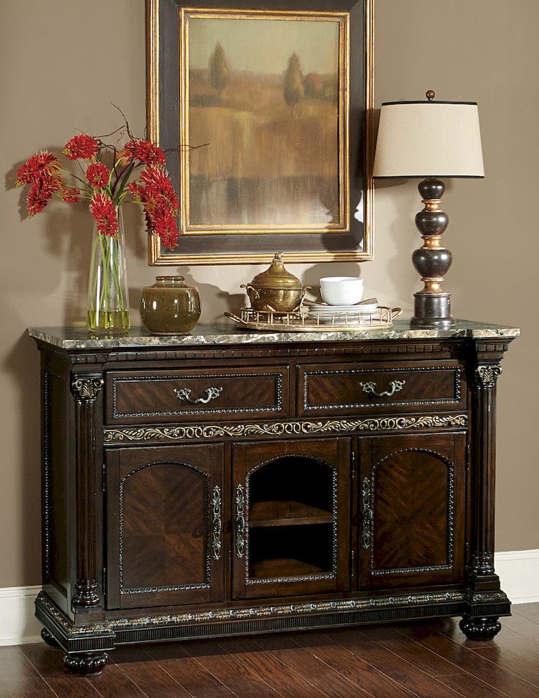 Homelegance  - Russian Hill Server W/ Faux Marble Top - 1808-40  view 7