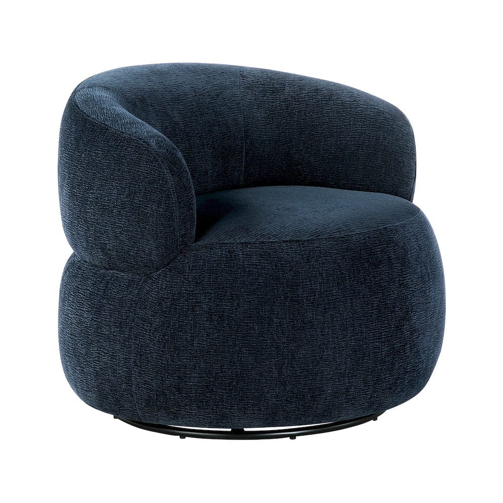 Homelegance  - Ruvo Swivel Chair in Blue - 1241BUE-1  view 2