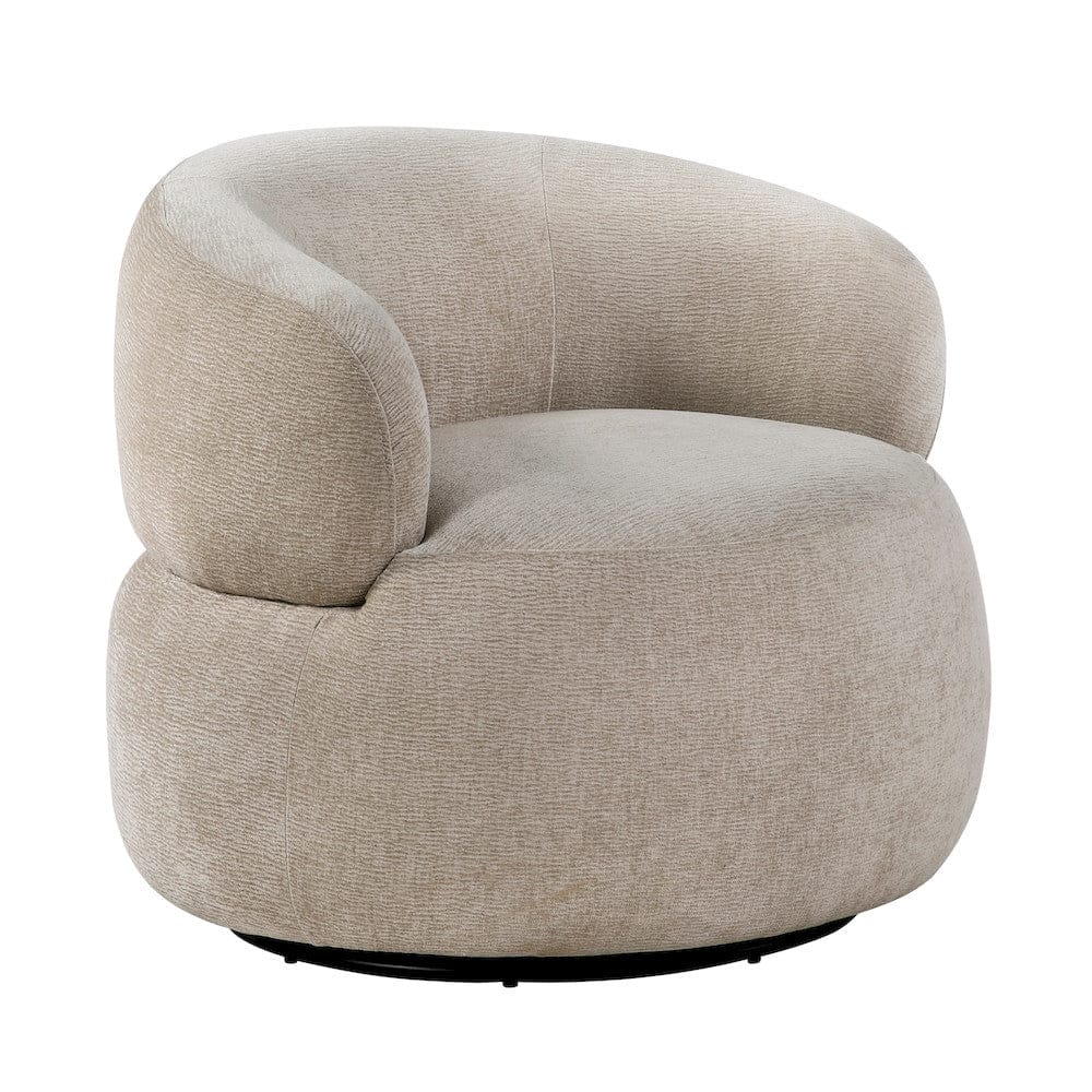 Homelegance  - Ruvo Swivel Chair in Light Brown - 1241LBR-1  view 4