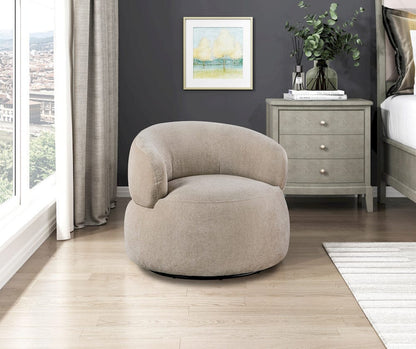Homelegance  - Ruvo Swivel Chair in Light Brown - 1241LBR-1  view 10