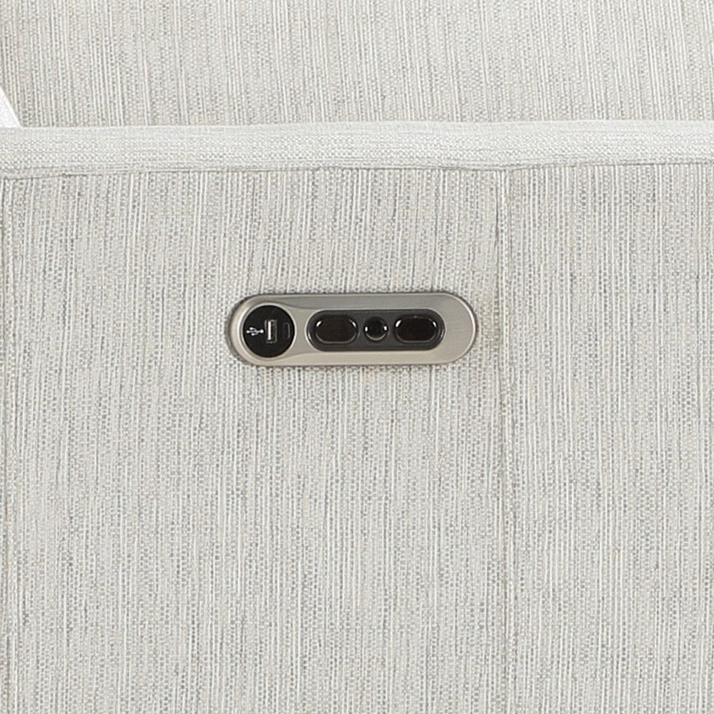Homelegance  - Salida Power Double Reclining Love Seat W/ Center Console and Power Headrests in White - 9444HMP-2CNPWHx  view 3