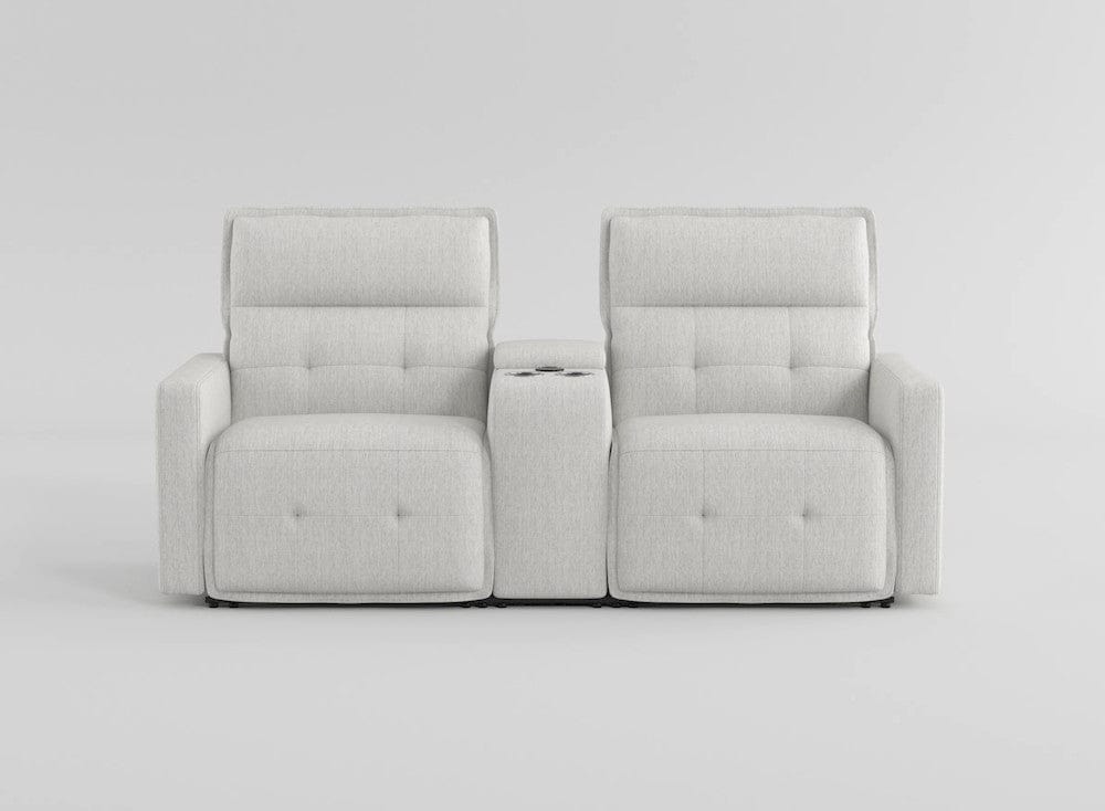 Homelegance  - Salida Power Double Reclining Love Seat W/ Center Console and Power Headrests in White - 9444HMP-2CNPWHx  view 8