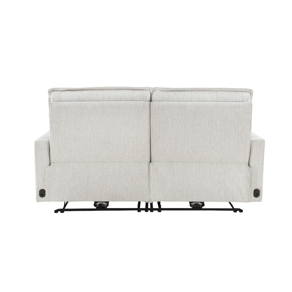 Homelegance  - Salida Power Double Reclining Love Seat W/ Power Headrests in White - 9444HMP-2PWHx  view 3