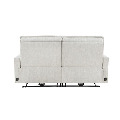 Homelegance  - Salida Power Double Reclining Love Seat W/ Power Headrests in White - 9444HMP-2PWHx  view 3