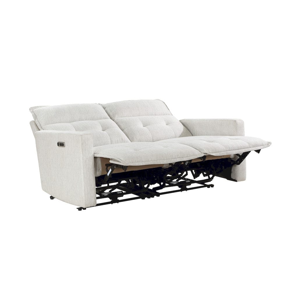Homelegance  - Salida Power Double Reclining Love Seat W/ Power Headrests in White - 9444HMP-2PWHx  view 4