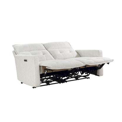 Homelegance  - Salida Power Double Reclining Love Seat W/ Power Headrests in White - 9444HMP-2PWHx  view 4