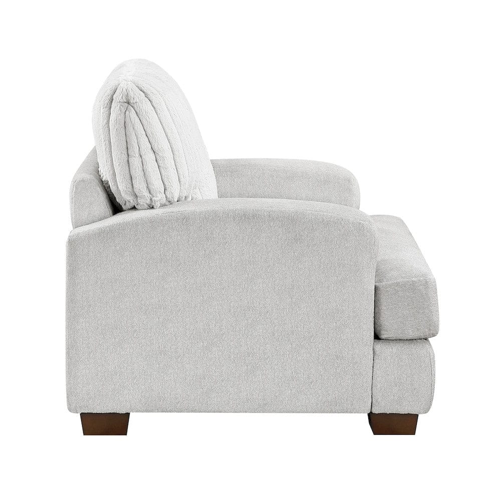 Homelegance  - Santiago Chair in Light gray - 9558LG-1  view 3