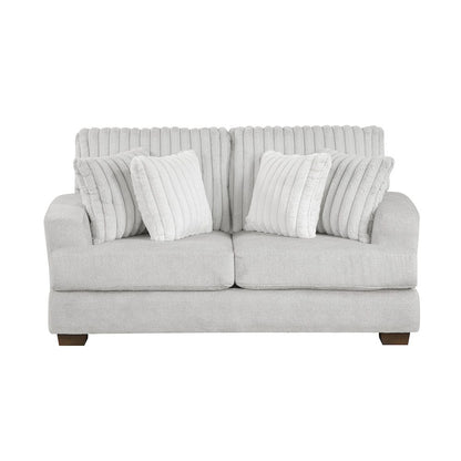 Homelegance  - Santiago Love Seat in Light gray - 9558LG-2  view 1
