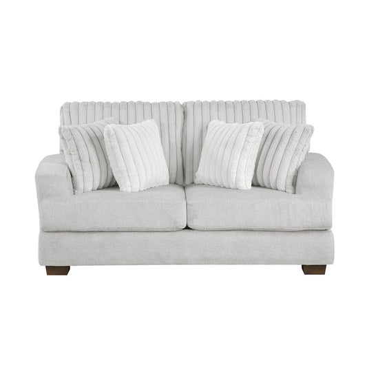 Homelegance  - Santiago Love Seat in Light gray - 9558LG-2  view 1