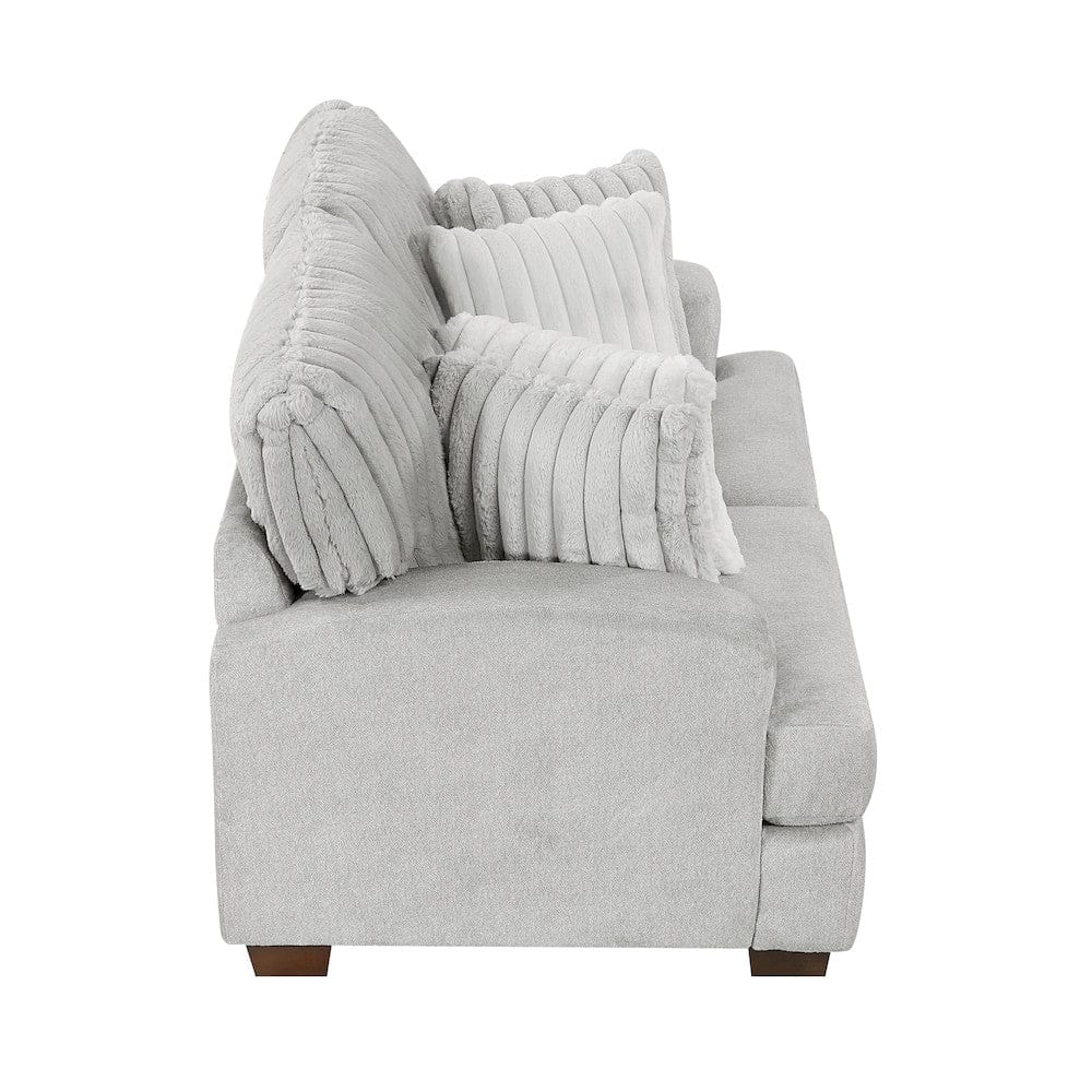 Homelegance  - Santiago Love Seat in Light gray - 9558LG-2  view 7