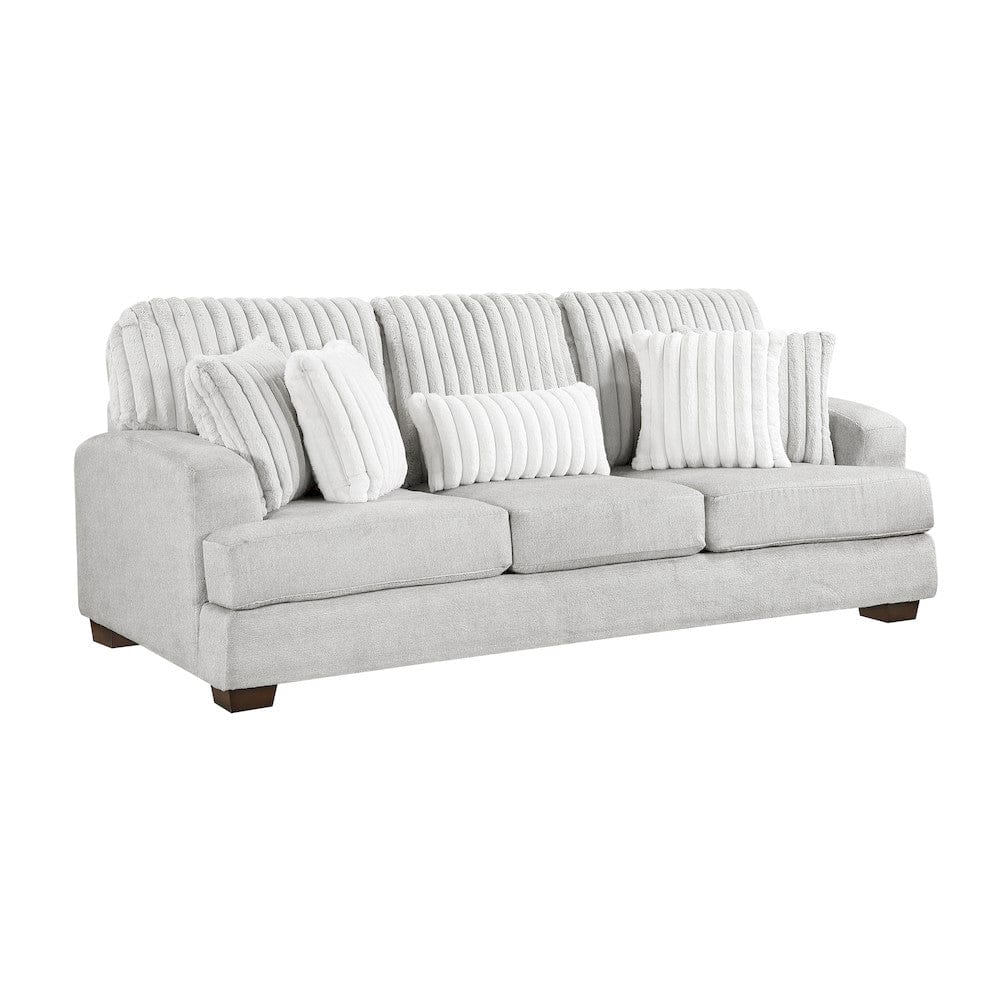 Homelegance  - Santiago Sofa in Light gray - 9558LG-3  view 9