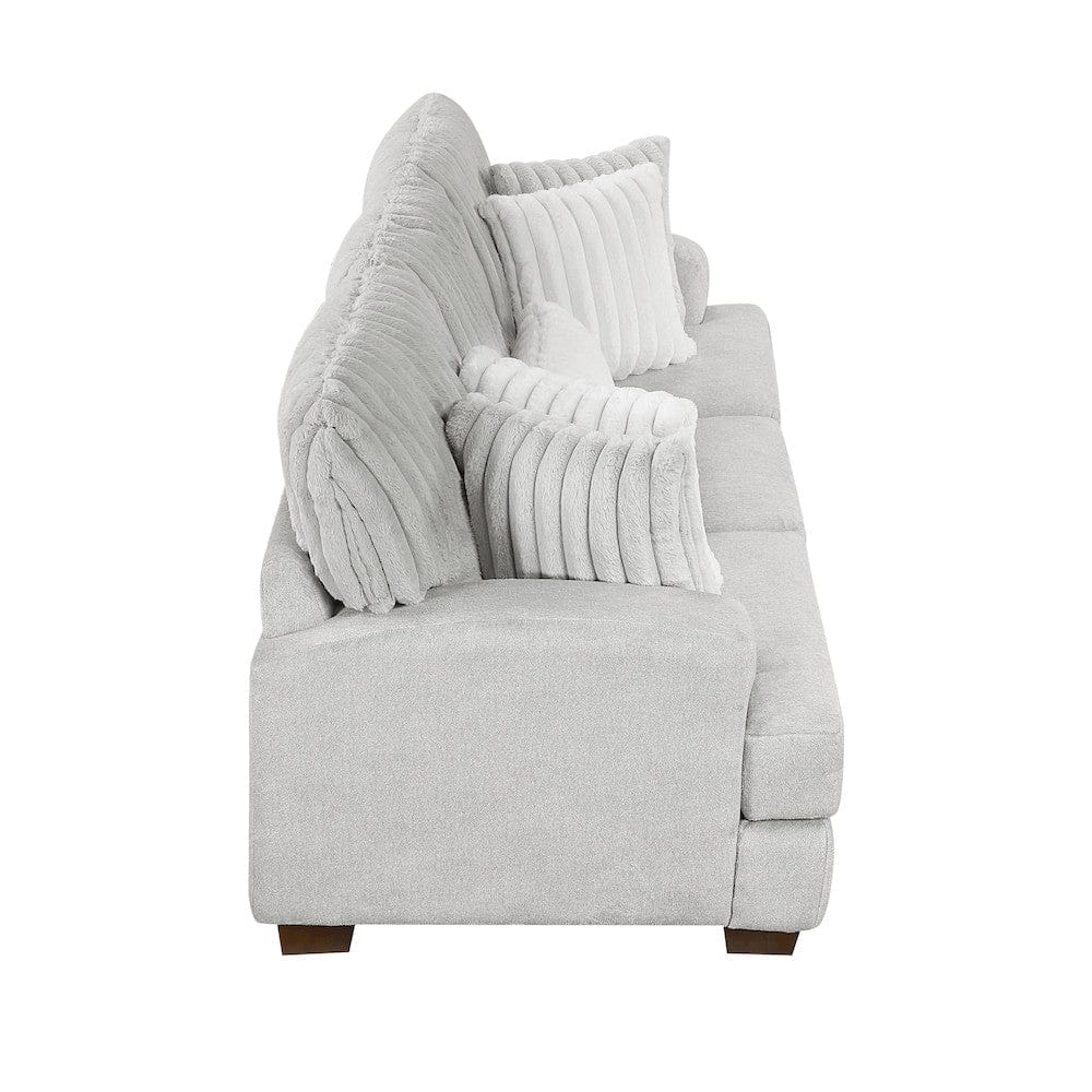 Homelegance  - Santiago Sofa in Light gray - 9558LG-3  view 10