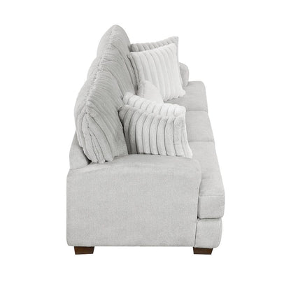 Homelegance  - Santiago Sofa in Light gray - 9558LG-3  view 10