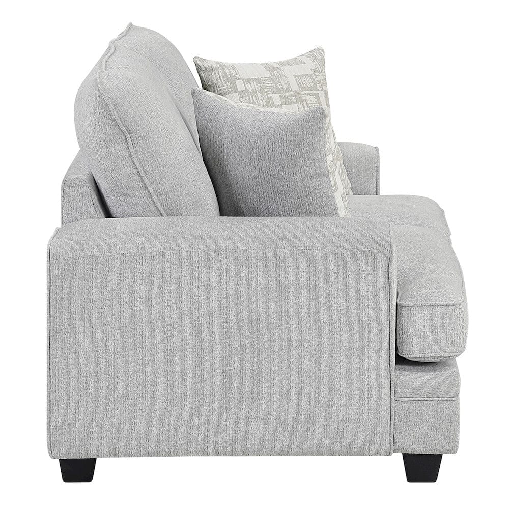 Homelegance  - Sarah Love Seat in Stone Gray - 9747SN-2  view 6