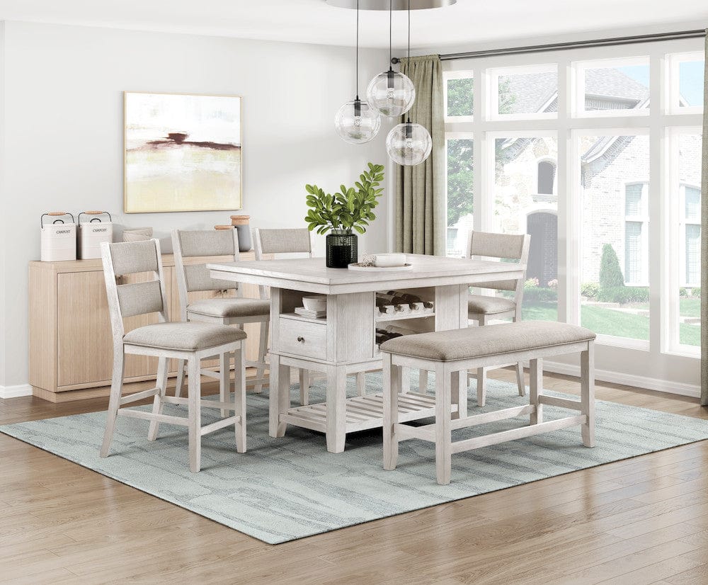 Homelegance  - Savile Counter Height Bench in Light gray - 5982-24BH  view 4