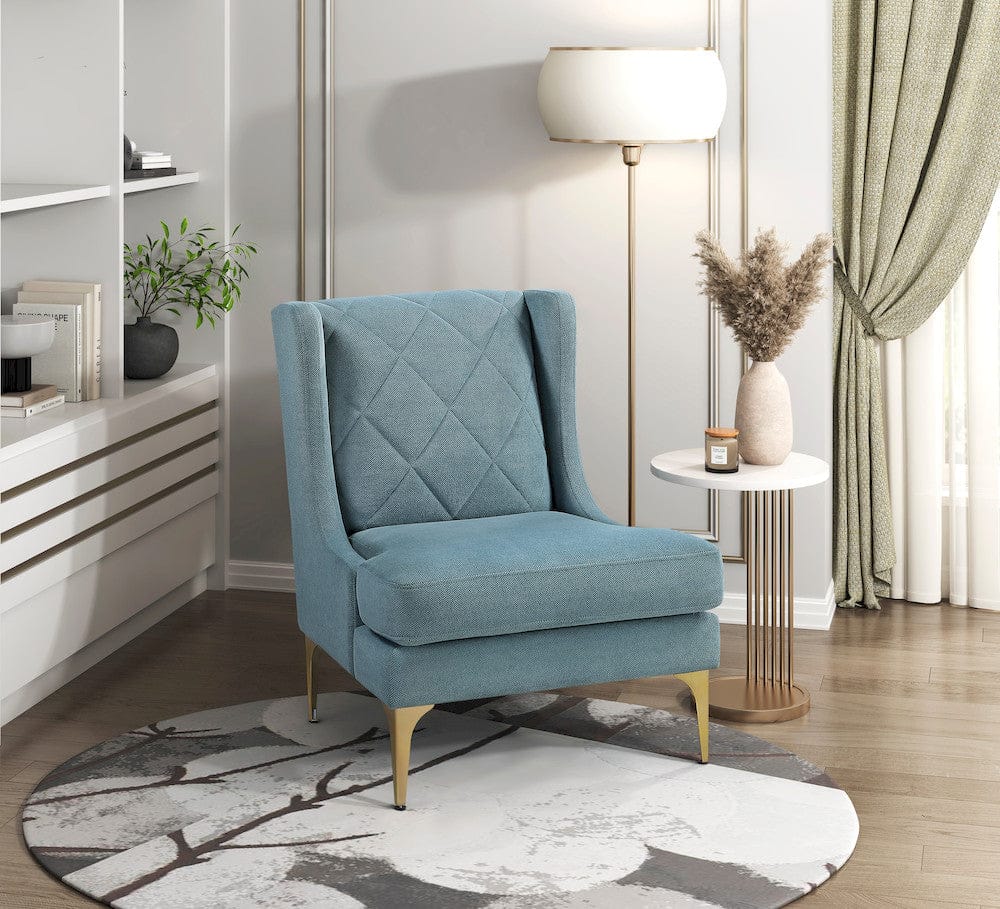 Homelegance  - Savoy Accent Chair in Blue - 1108BUE-1  view 8