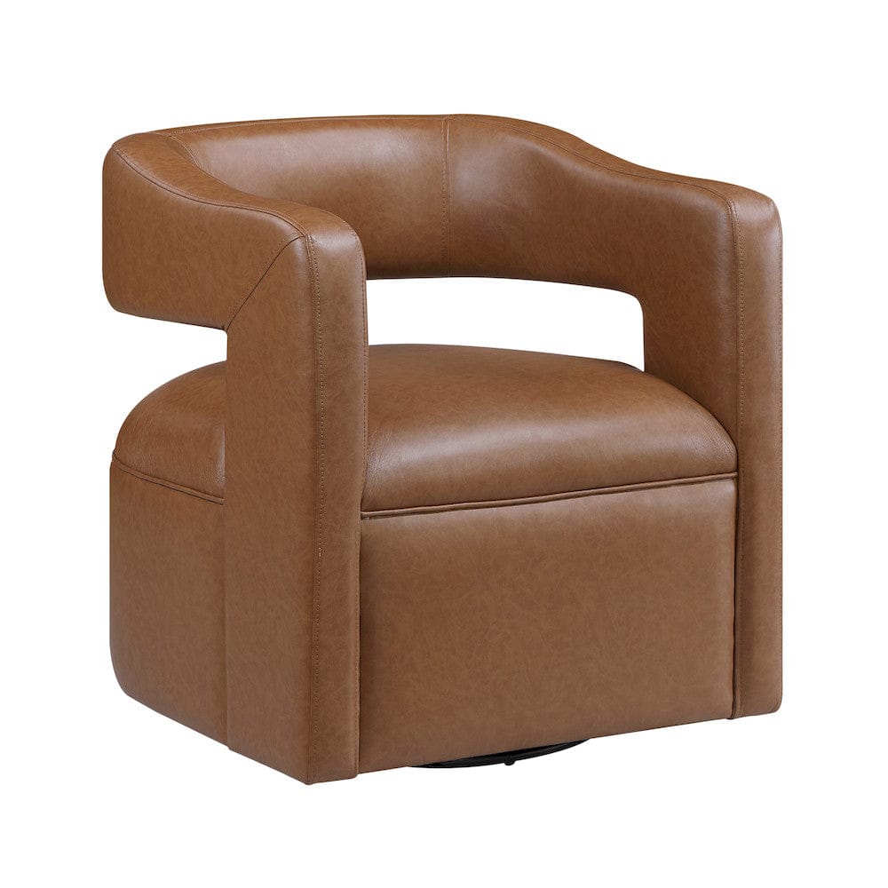 Homelegance  - Sawyer Swivel Chair in Camel - 1123CAM-1  view 1