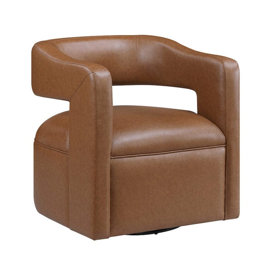 Homelegance  - Sawyer Swivel Chair in Camel - 1123CAM-1  view 1