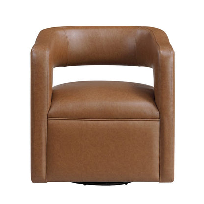Homelegance  - Sawyer Swivel Chair in Camel - 1123CAM-1  view 2