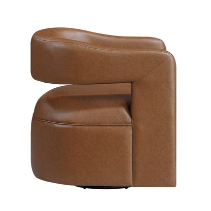 Homelegance  - Sawyer Swivel Chair in Camel - 1123CAM-1  view 3