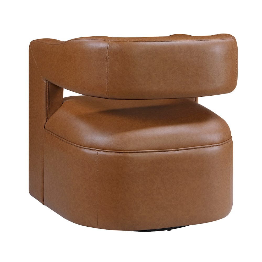 Homelegance  - Sawyer Swivel Chair in Camel - 1123CAM-1  view 4