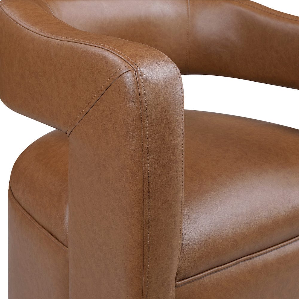 Homelegance  - Sawyer Swivel Chair in Camel - 1123CAM-1  view 6