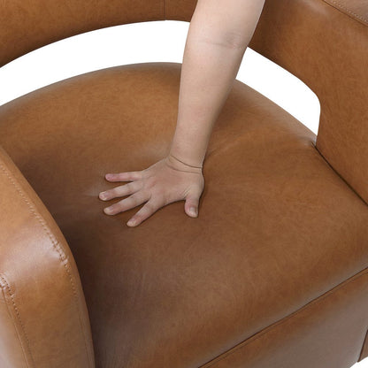 Homelegance  - Sawyer Swivel Chair in Camel - 1123CAM-1  view 7