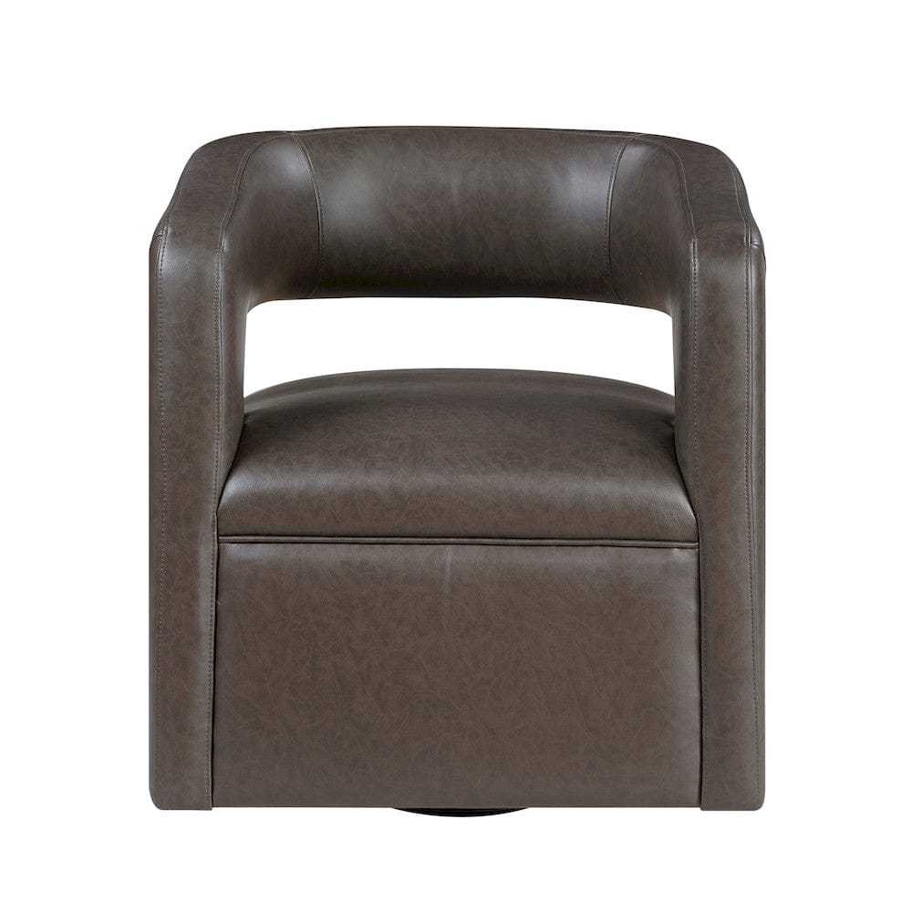 Homelegance  - Sawyer Swivel Chair in Dark coffee - 1123COF-1  view 1