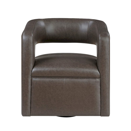 Homelegance  - Sawyer Swivel Chair in Dark coffee - 1123COF-1  view 1