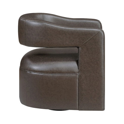 Homelegance  - Sawyer Swivel Chair in Dark coffee - 1123COF-1  view 2