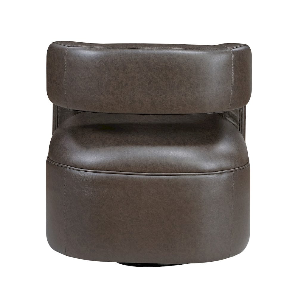 Homelegance  - Sawyer Swivel Chair in Dark coffee - 1123COF-1  view 4