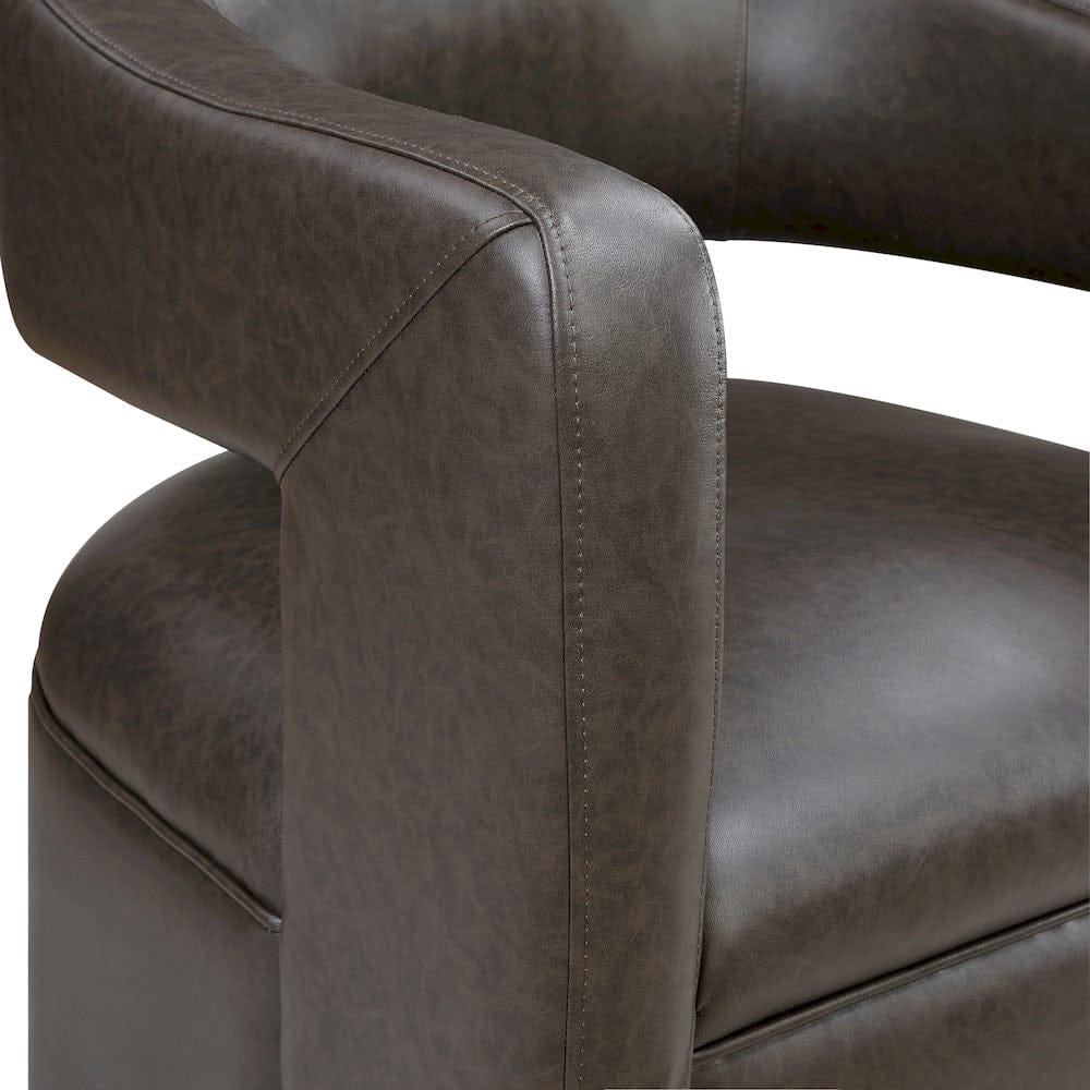 Homelegance  - Sawyer Swivel Chair in Dark coffee - 1123COF-1  view 5