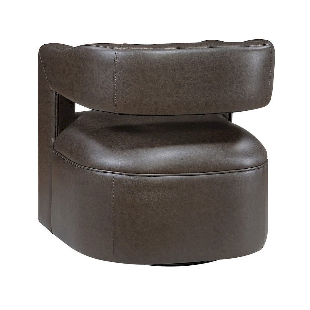 Homelegance  - Sawyer Swivel Chair in Dark coffee - 1123COF-1  view 6