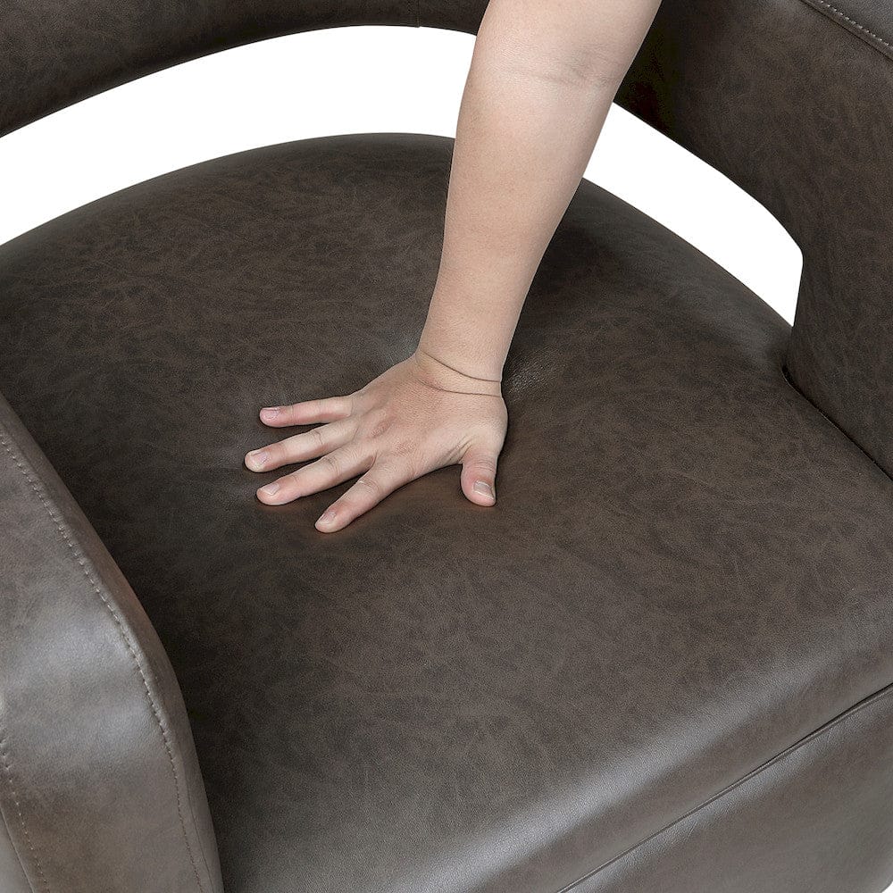 Homelegance  - Sawyer Swivel Chair in Dark coffee - 1123COF-1  view 7