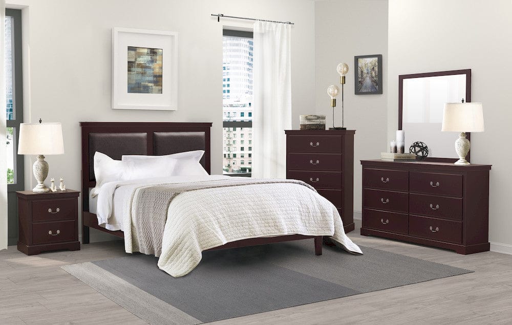 Homelegance  - Seabright Queen Bed in Brown - 1519CH-1x  view 2