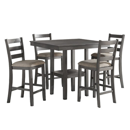 Homelegance  - Sharon 5-Piece Pack Counter Height Set in Gray - 5659-36  view 1