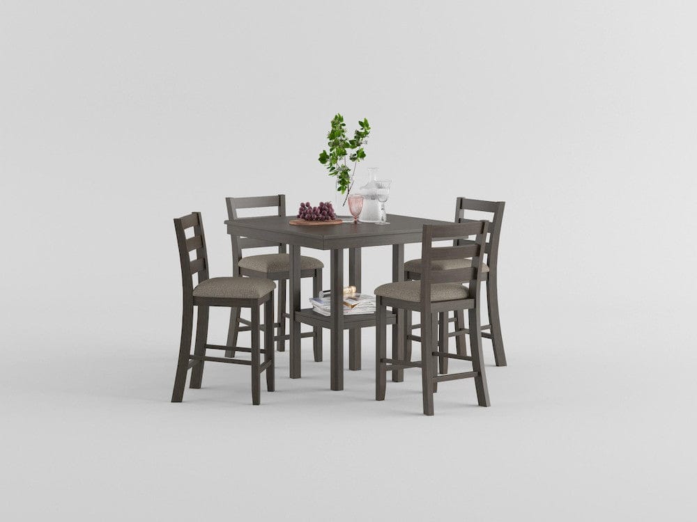 Homelegance  - Sharon 5-Piece Pack Counter Height Set in Gray - 5659-36  view 9