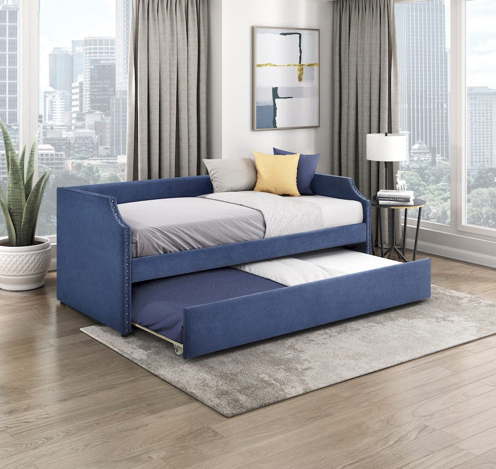 Homelegance  - Shiloh Daybed W/ Trundle in Blue - 4988BU  view 6